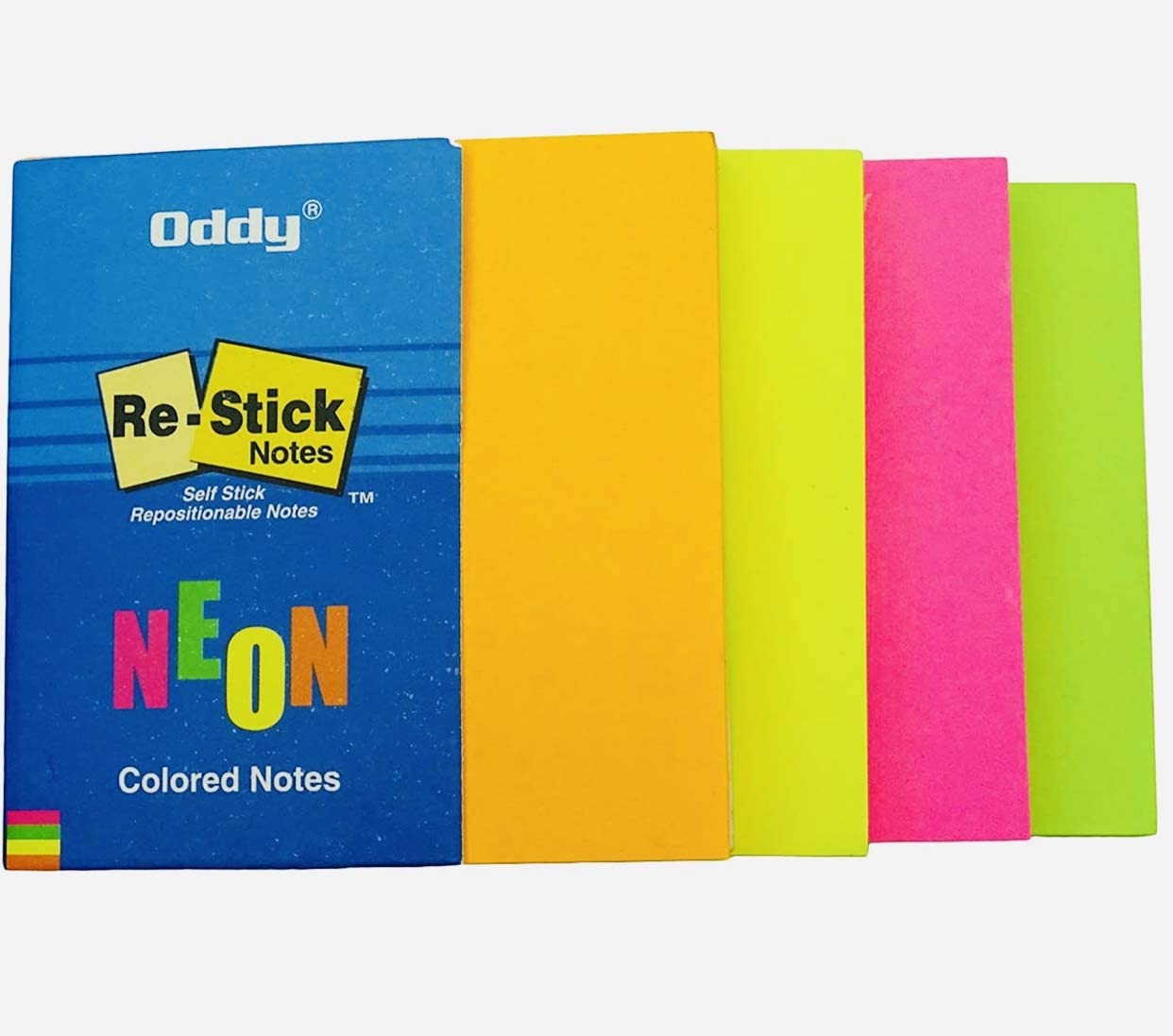 Oddy Sticky Notes NEON Sticky Notes Pack Of 4 80 Sheets Per Pad 4